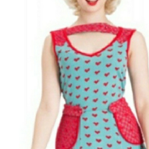 Voodoo Vixen Hearts Dress sz XL - Picture 3 of 6